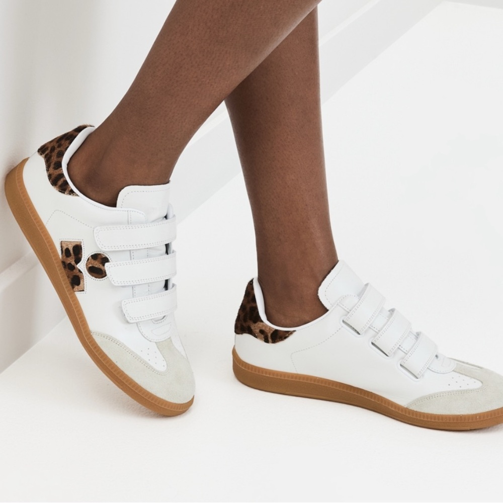 NWT Isabel Marant Beth Sneakers Cheetah